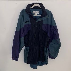 VINTAGE COLUMBIA// Colorblock Pullover Jacket